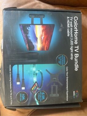 ColorHome TV Bundle LED Light Strip & Wall Mount